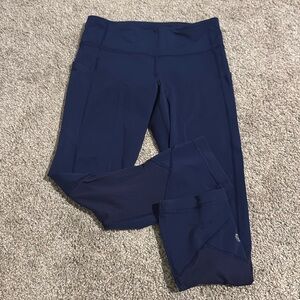 Fast and Free High-Rise Tight 25" navy blue